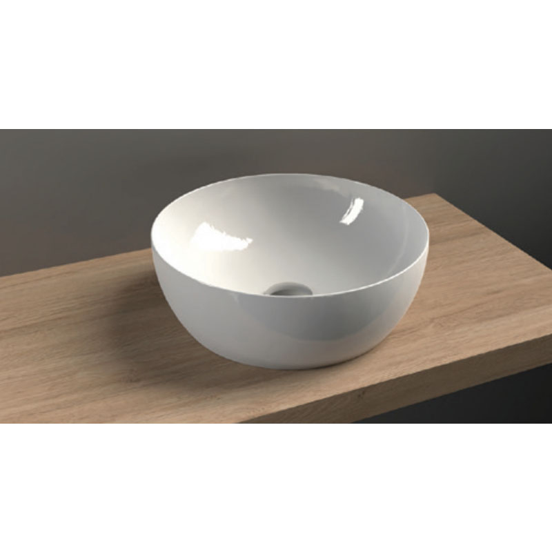 Vasque En Céramique Blanc Avec Bonde De Vidage Pour Salle De Bain 410x330x142 Mm 87929852